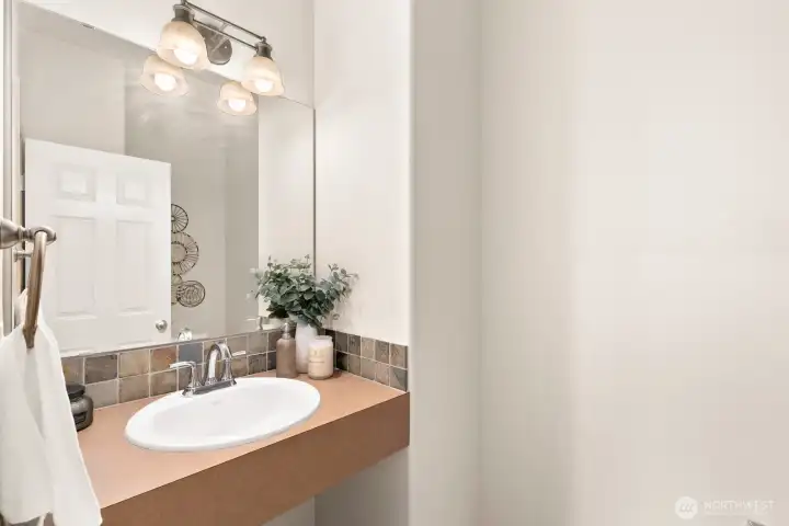 Main floor powder room