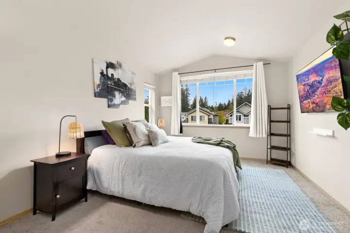 Guest bedroom with lots of natural light!