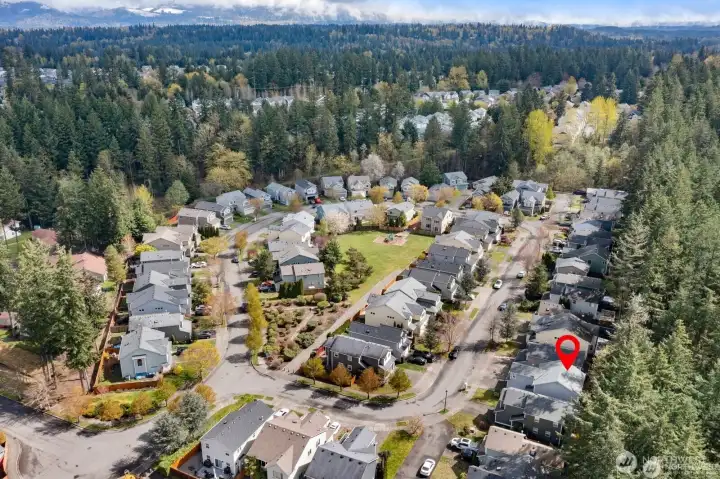 Neighborhood includes a playground and open space