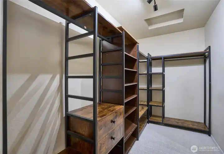 There is a roomy walk-in closet also available in the primary bedroom.
