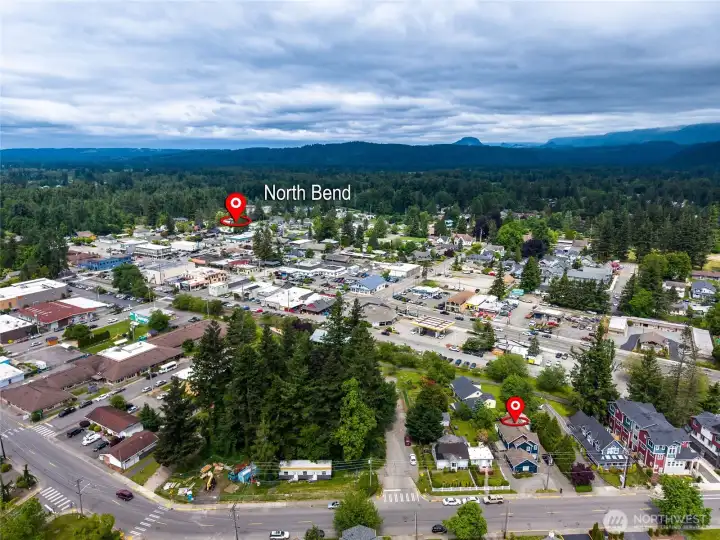 Aerial of North Bend Aerial of North Bend