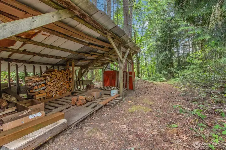 Ample wood storage!