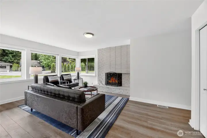 Excellent space with second fireplace. This room also has a Murphy Bed for guests.