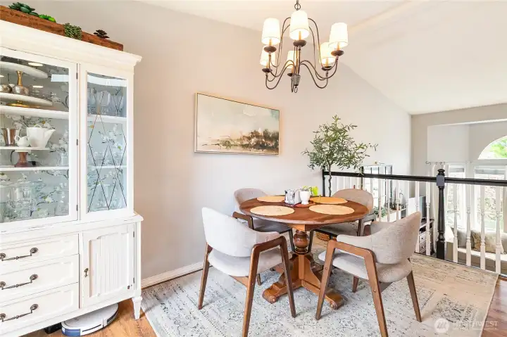 Eating area off kitchen