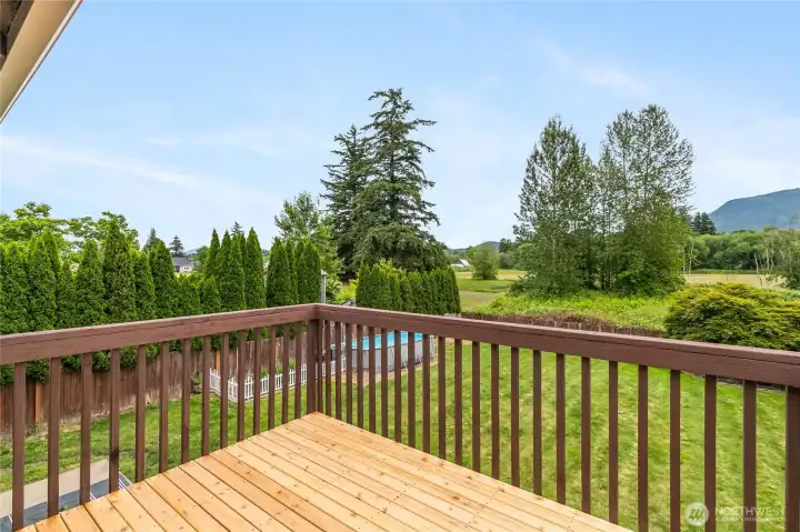 Brand new cedar deck boards