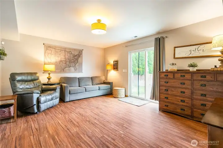 Downstairs secondary living space
