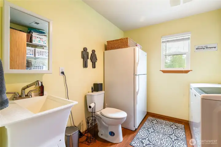 Laundry with 1/2 bath