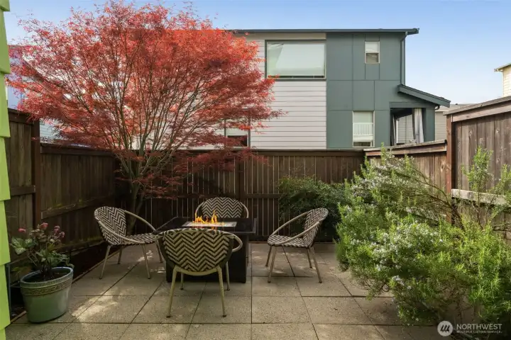 Lovely outdoor garden and patio. Lovely outdoor garden and patio.