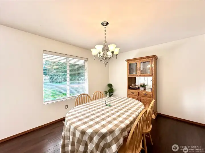 Dining room in main home.