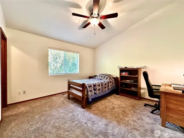 Upstairs bed.