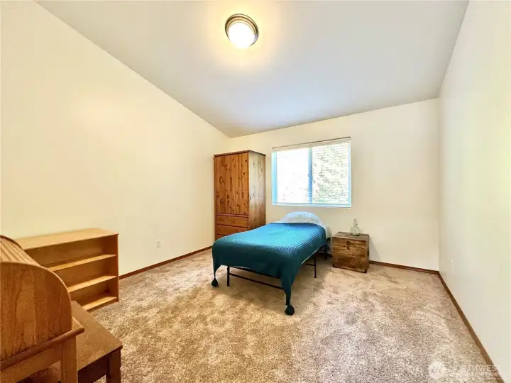 Upstairs bed.