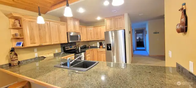 Kitchen with eating area