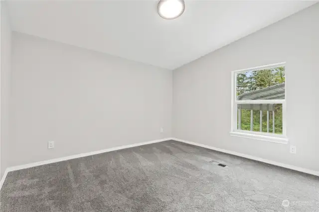 Bedroom #2 w/Vaulted Ceiling.