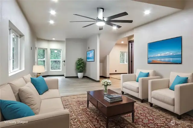 Welcoming family room.