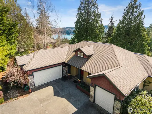 Three garage spaces open up so many options for all your toys and maybe even a separated shop space!
