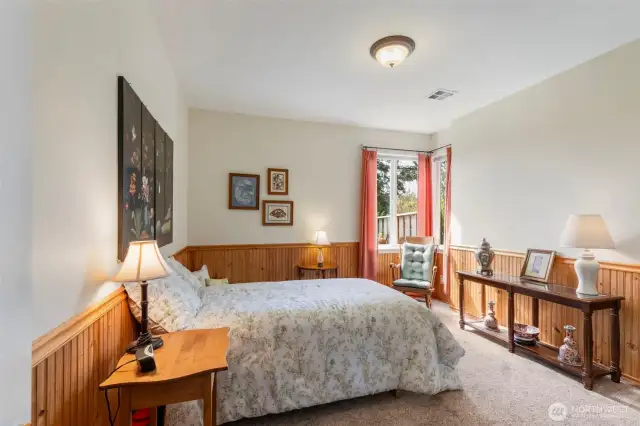 The oversized 2nd bedroom anjoys plenty of sunlight.