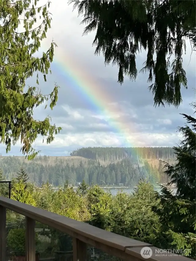 Enjoy beautiful views from your deck, even on stormy days!