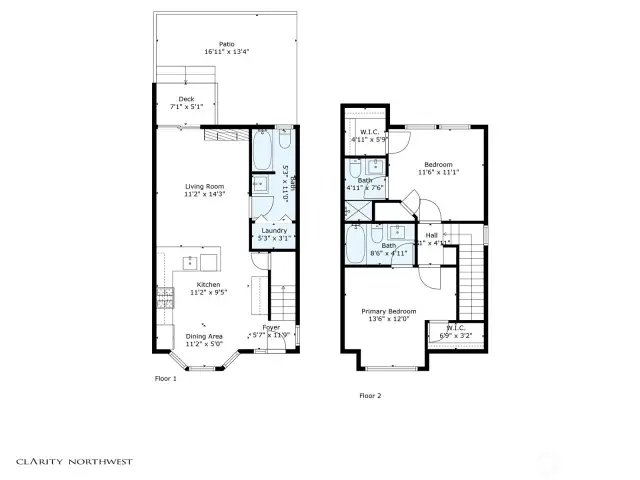 Floorplan is of Unit C. Unit B same sqftg and dimension, just a mirrored layout to Unit C.