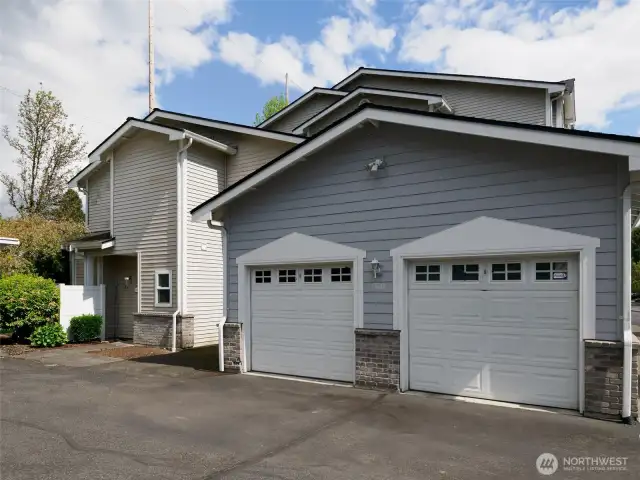 Garage is on the left.