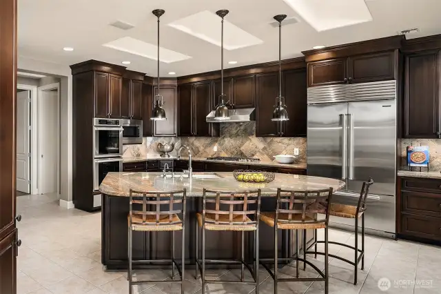 The main floor gourmet kitchen will delight the most discerning chef!