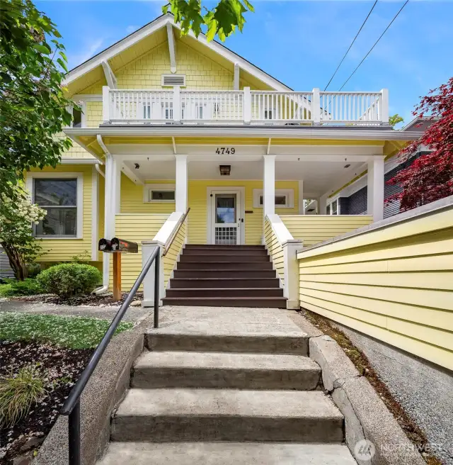 Step up from the street and into a house that has all the charm of yesteryear and the modern conveniences and upgrades you crave. New gutters!