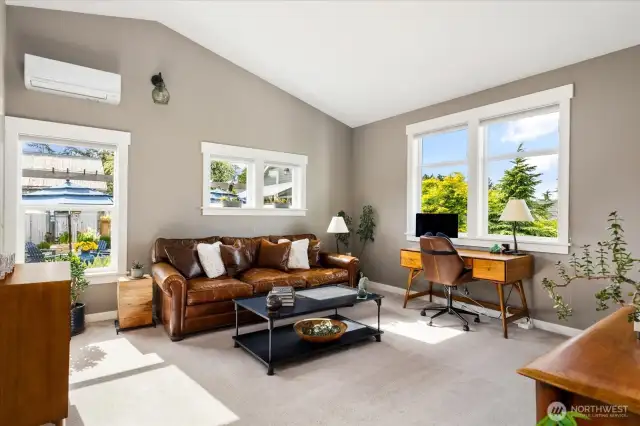 Main Floor EnSuite Primary currently being used as a Den/Office/Rec Room