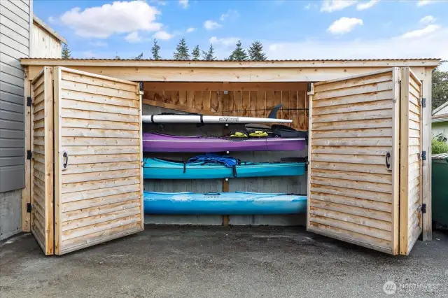 Custom Built storage for your water toys