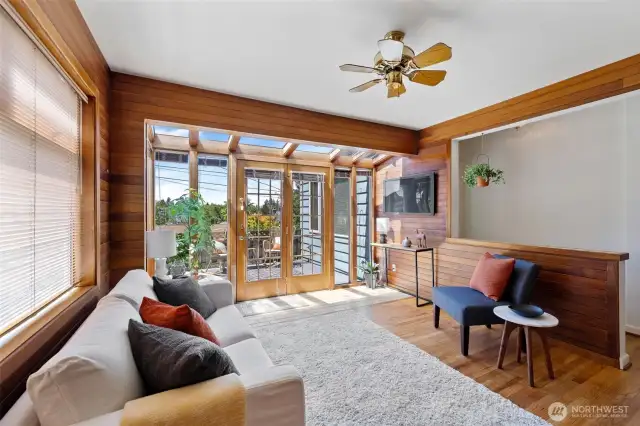 Abundant natural light makes this one of the favorite spaces to relax.