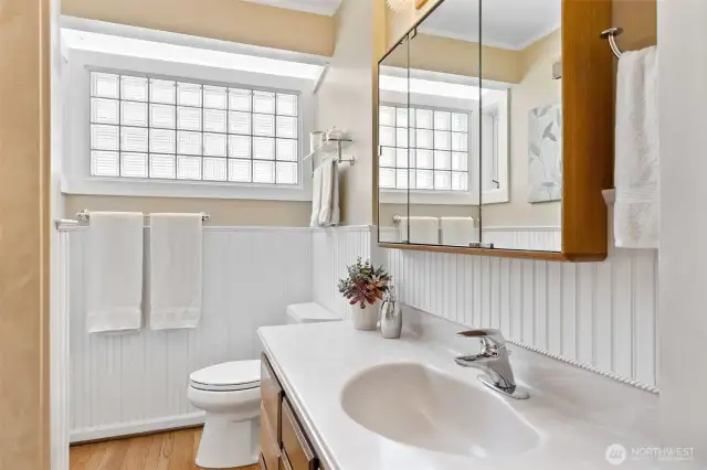 Additional view of main floor bathroom.