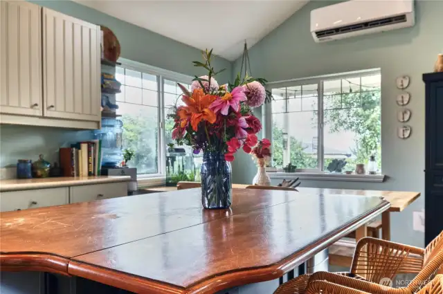 Mini-split keep the home cool in the summer and cozy in the winter.