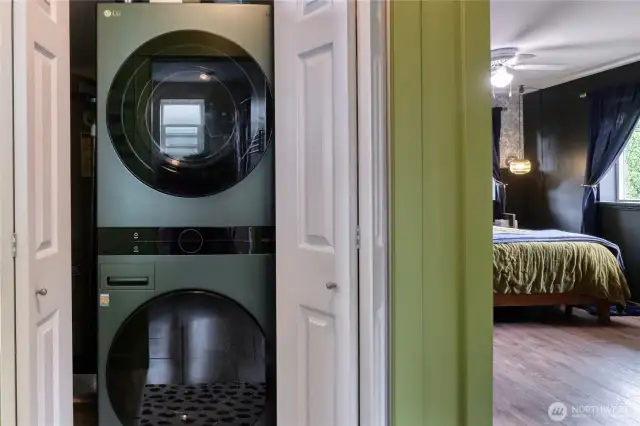 New washer and dryer set.