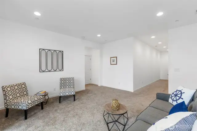 Basement level, just add a kitchenette and it is practically an apartment down here!