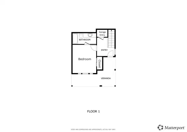 Entry level with bedroom suite & garage access.