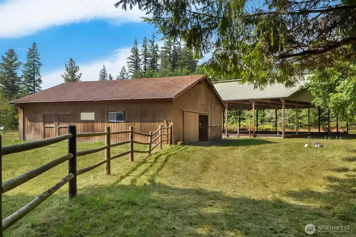 Barn and covered arena
