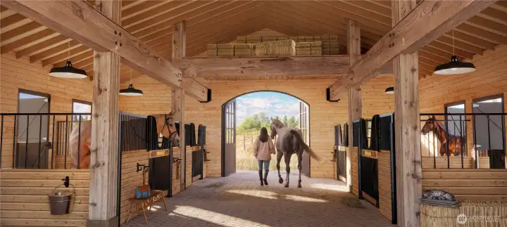Possible update of barn keeping with a 4 stall barn