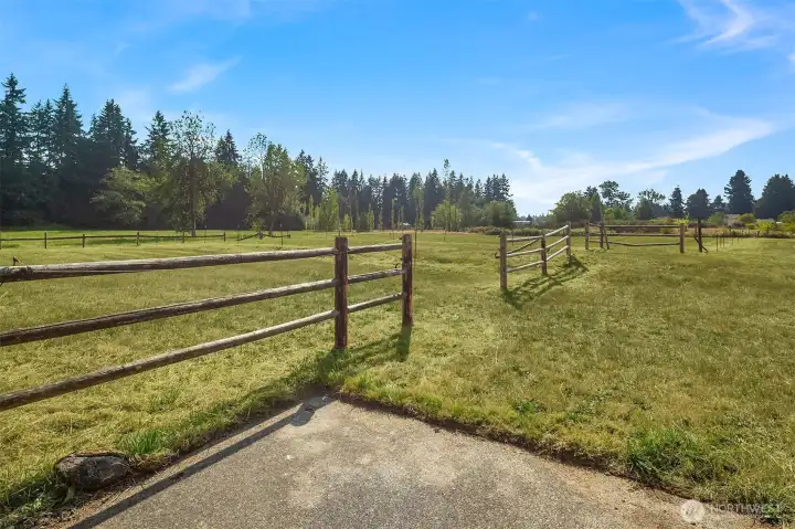 Pastures off barn