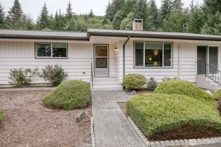 Outside front entry