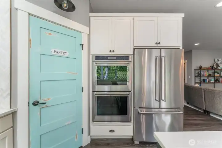 Upper Level Kitchen with walk in pantry.