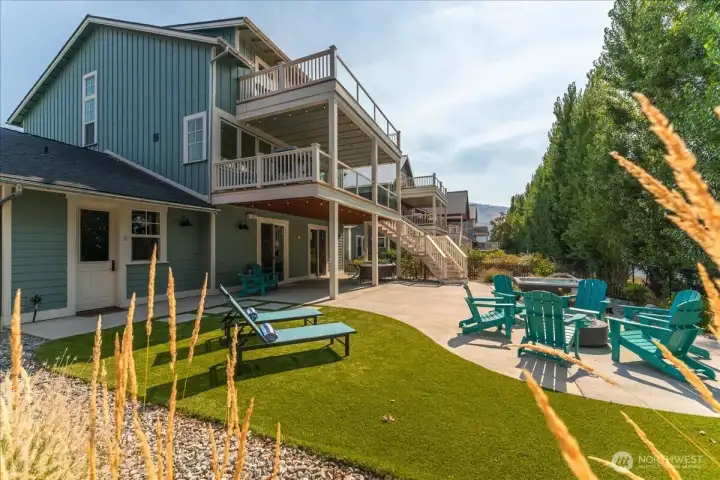 Exterior outdoor living area.