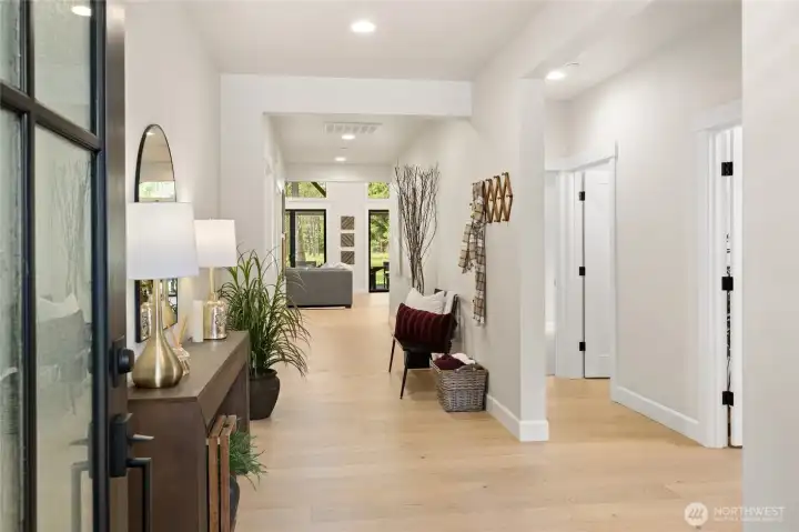 Inviting entry way.