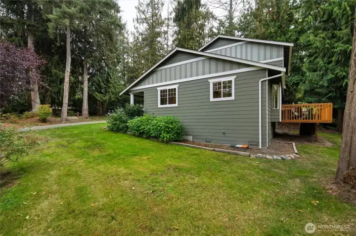 Lots of space around the home to expand gardens or areas of enjoyment.