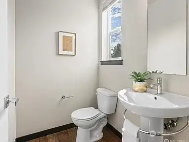 Half bath main floor