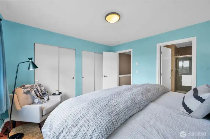 Double closets in primary.