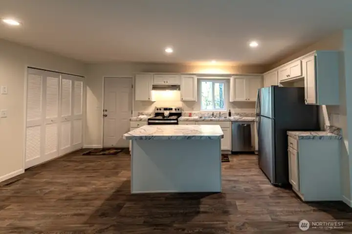 Kitchen with eating space