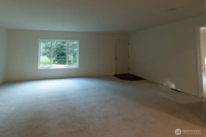 Living room and front entry