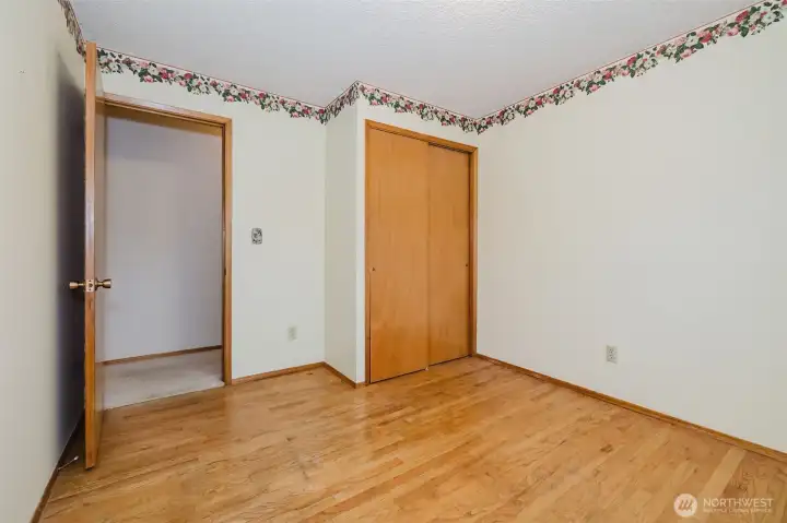 Bedroom #3 with cedar lined closet
