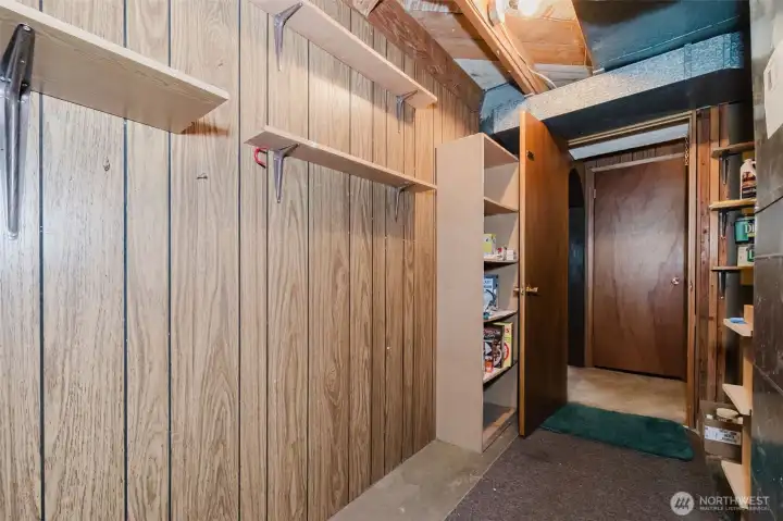 Hall leading to the backdoor