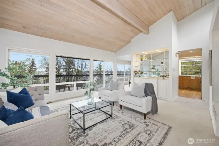 Built-in cabinetry and shelving