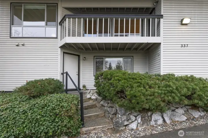 Separate entrance to finished basement.