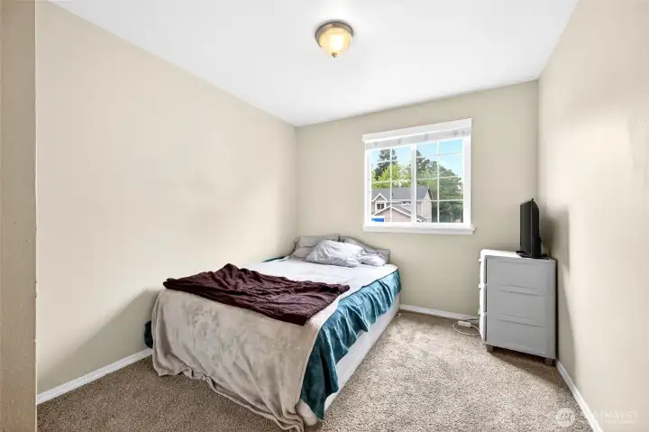 View of good sized bedroom #3 looking outside